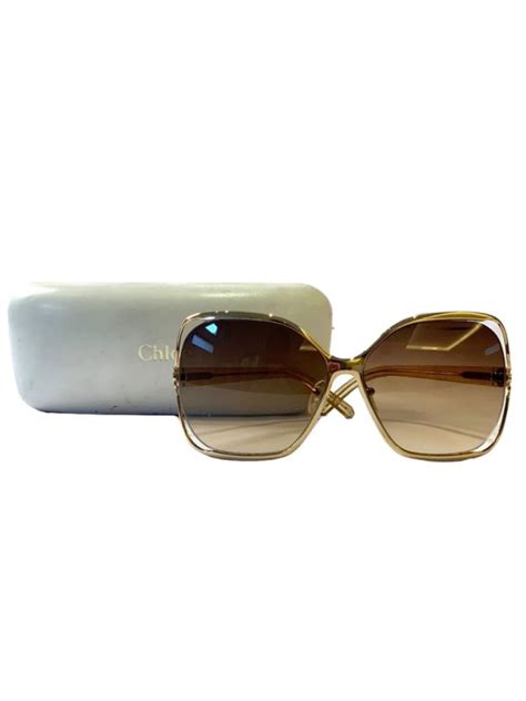 chloe carlina sunglasses square|Carlina Square Sunglasses In Metal .